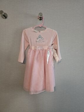 Miniwear Birthday Pink Ribbon Dress for Kids